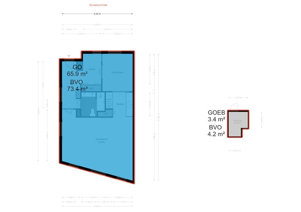 Floorplan - Beulingstraat 4G, 1017 BA Amsterdam